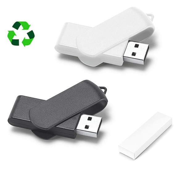 USB STICK ΑΠΟ ΑΝΑΚΥΚΛΩΜΕΝΟ ΠΛΑΣΤΙΚΟ ΜΠΡΕΛΟΚ φλασάκια μνήμης διαφημιστικά οικονομικά ΜΕ ΕΚΤΥΠΩΣΗ ΤΙΜΕΣ ΧΑΡΑΞΗ